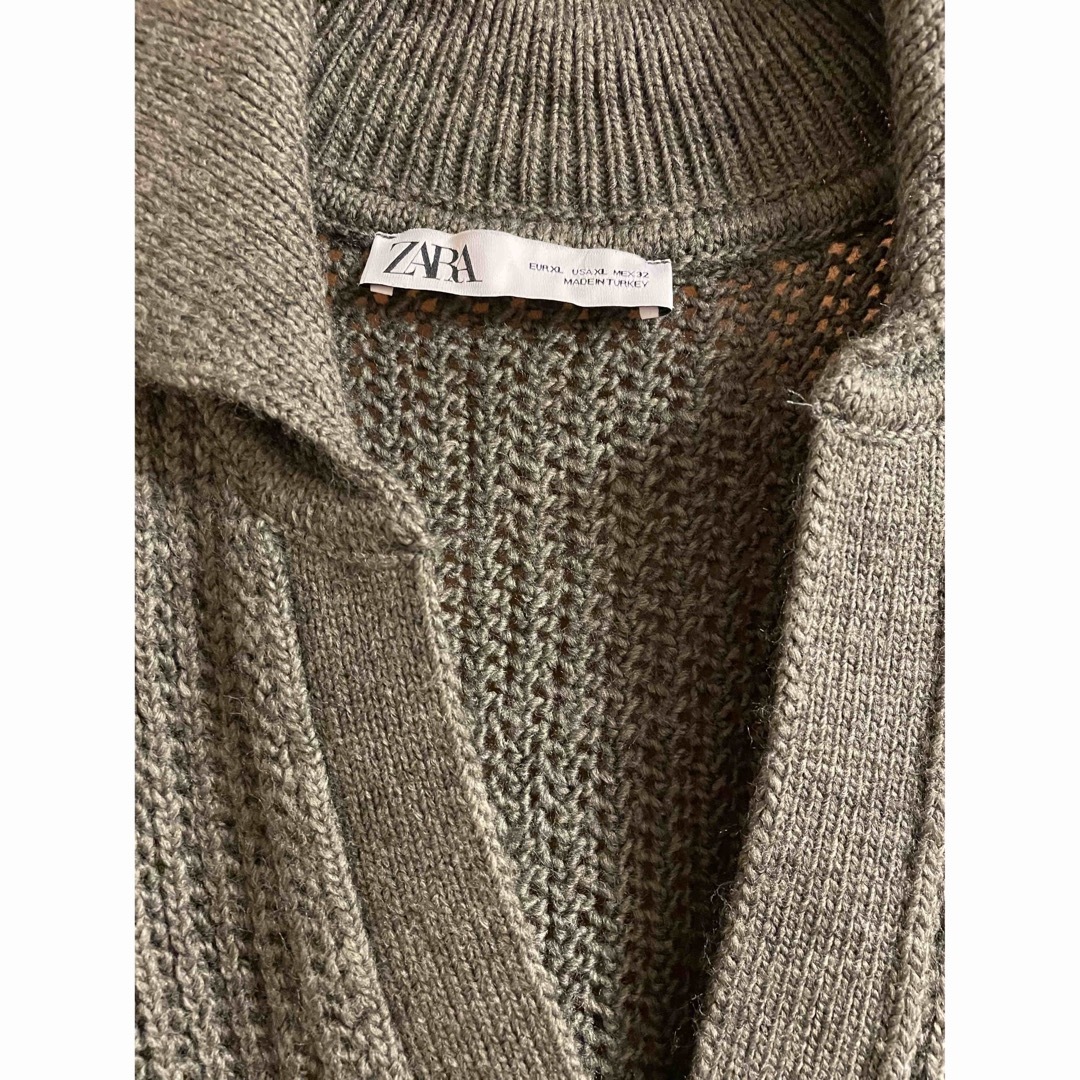 ZARA(ザラ)のZARA オープンニット　ポロセーター レディースのトップス(ニット/セーター)の商品写真