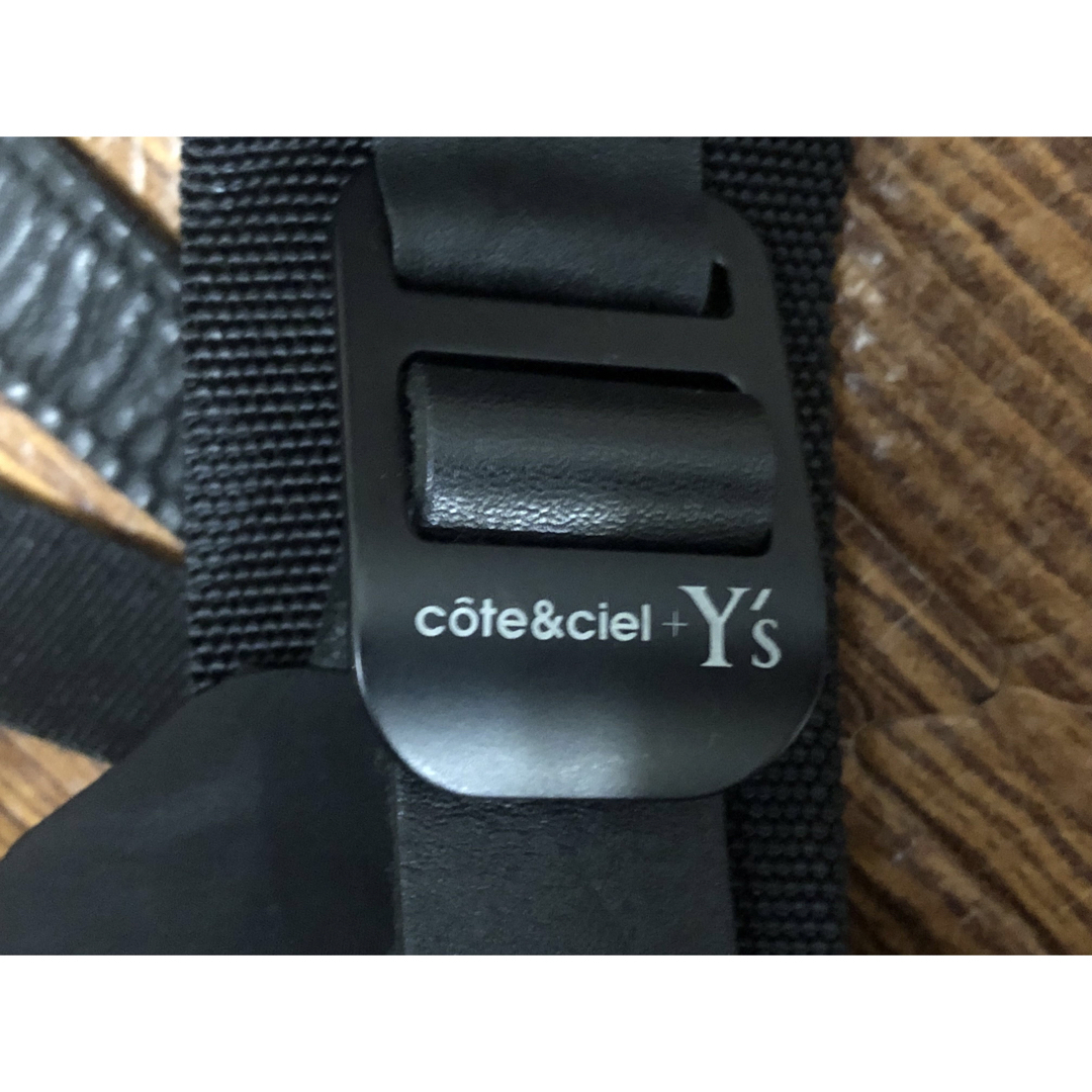 Y's(ワイズ)の極美品 Y's × Cote&Ciel ボディバッグ ブラック ヨウジヤマモト メンズのバッグ(ボディーバッグ)の商品写真
