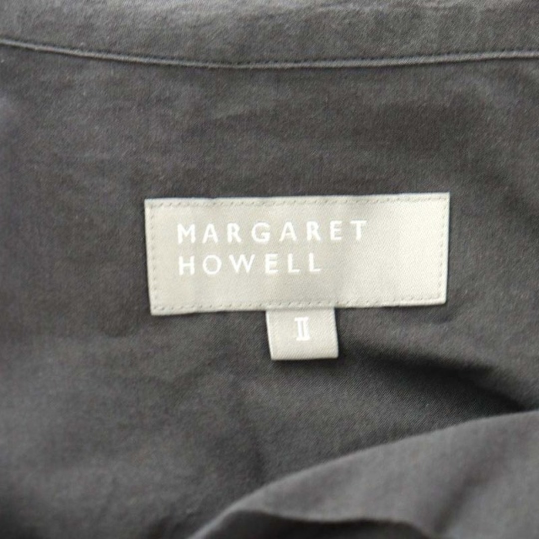 MARGARET HOWELL(マーガレットハウエル)のマーガレットハウエル 23SS コットンリネンシャツ 麻混 2 S グレー レディースのトップス(シャツ/ブラウス(半袖/袖なし))の商品写真