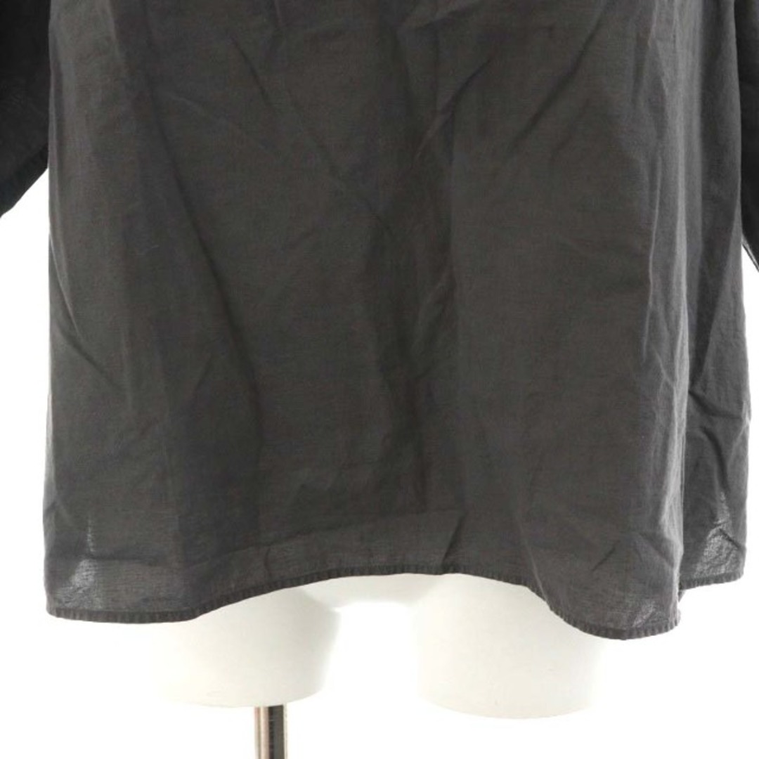 MARGARET HOWELL(マーガレットハウエル)のマーガレットハウエル 23SS コットンリネンシャツ 麻混 2 S グレー レディースのトップス(シャツ/ブラウス(半袖/袖なし))の商品写真