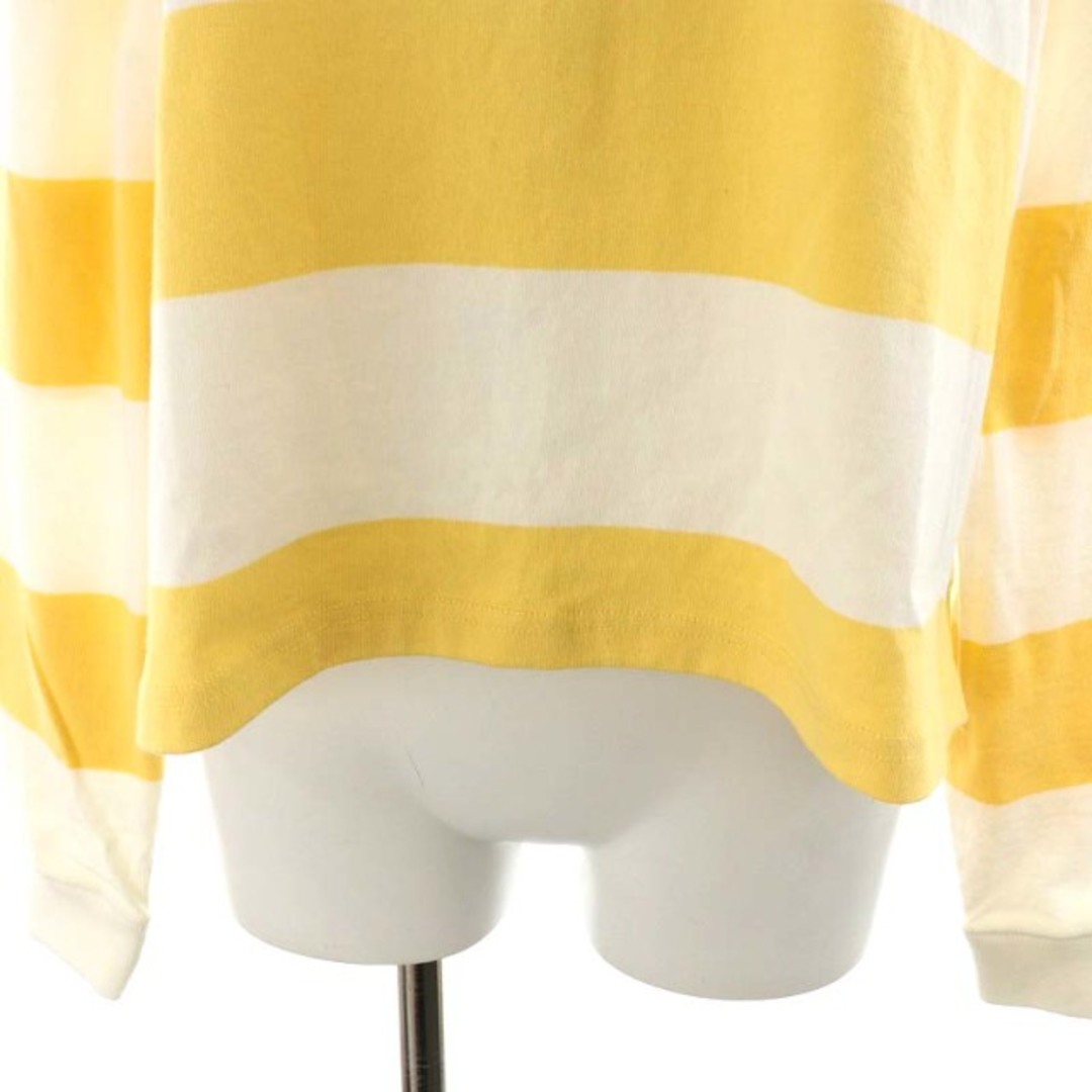 Denim & Supply Ralph Lauren(デニムアンドサプライラルフローレン)のデニム&サプライ ラルフローレン ラガーシャツ ポロシャツ XS 黄 白 レディースのトップス(ポロシャツ)の商品写真