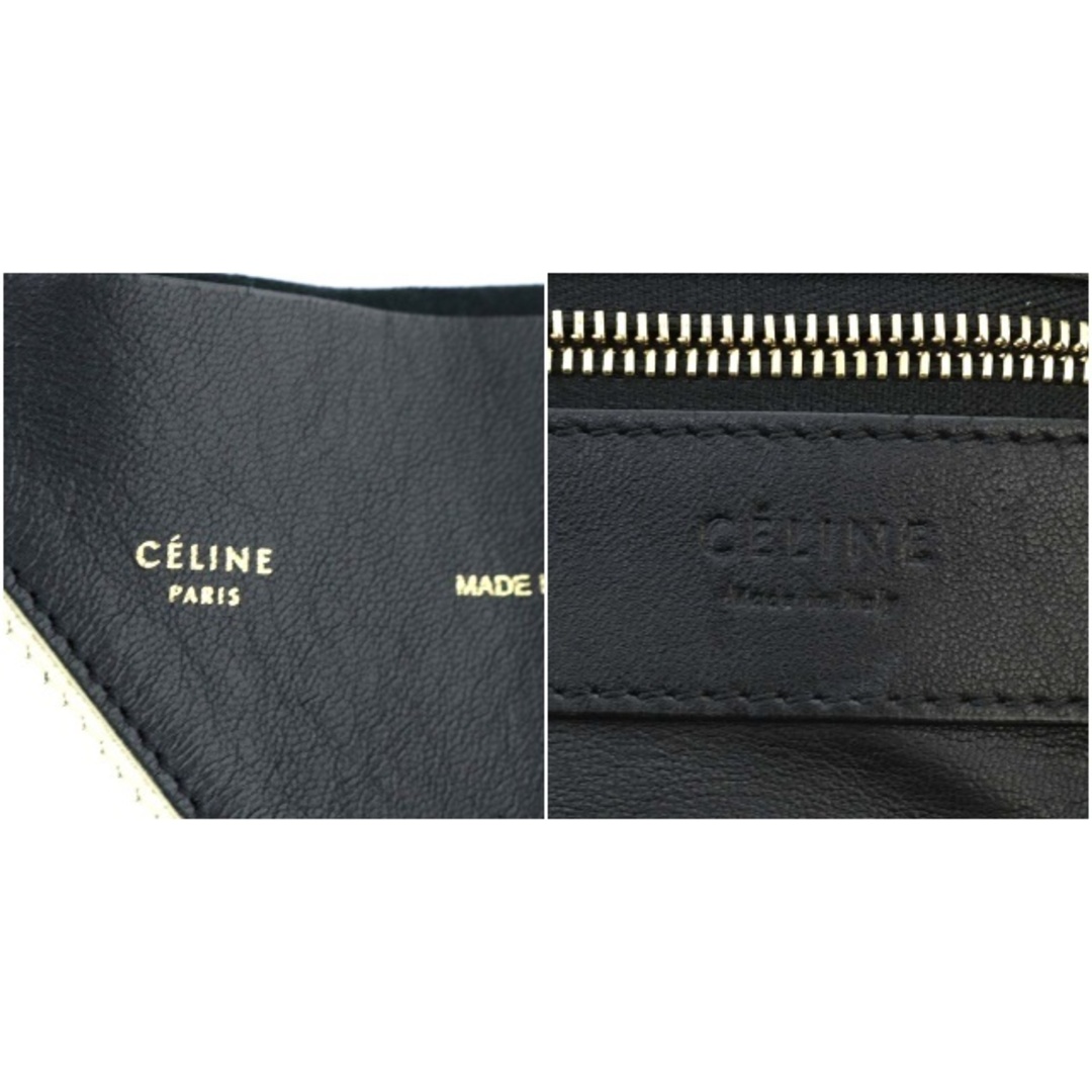 celine(セリーヌ)のセリーヌ カバ トートバッグ ハンドバッグ バイカラー レザー 白 黒 レディースのバッグ(トートバッグ)の商品写真