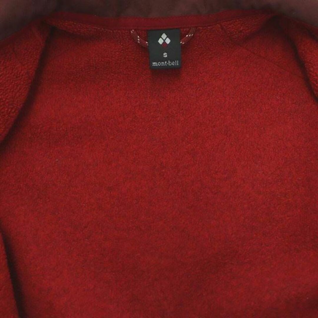 mont bell(モンベル)のモンベル クリマプラスニットジャケット フリース ブルゾン S 赤 レディースのレディース その他(その他)の商品写真