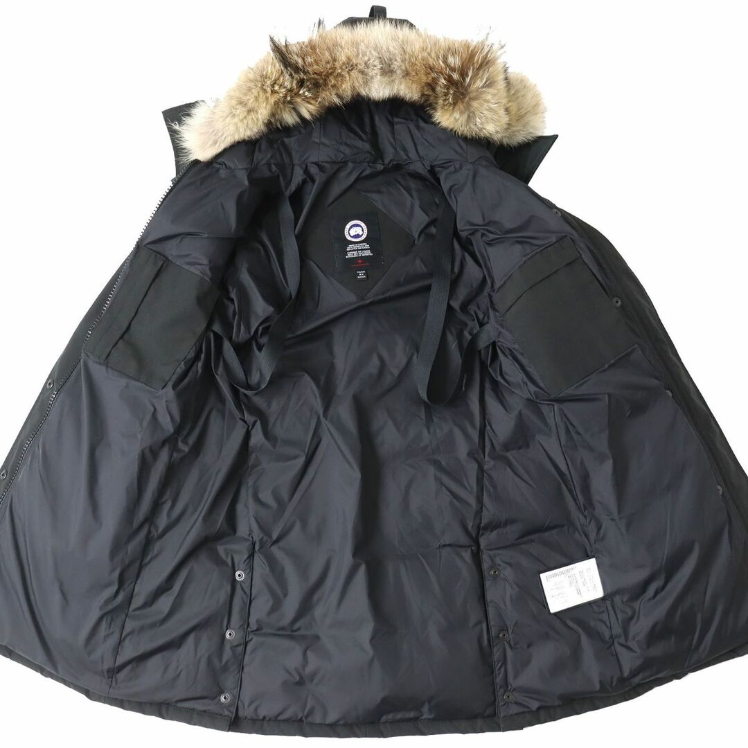 CANADA GOOSE(カナダグース)の良品△正規品 カナダグース 3802LA SHELBURNE PARKA シェルバーン パーカー ロゴワッペン・ファー・フード付 ZIP UP ダウンコート 黒 M/M レディースのジャケット/アウター(ダウンコート)の商品写真