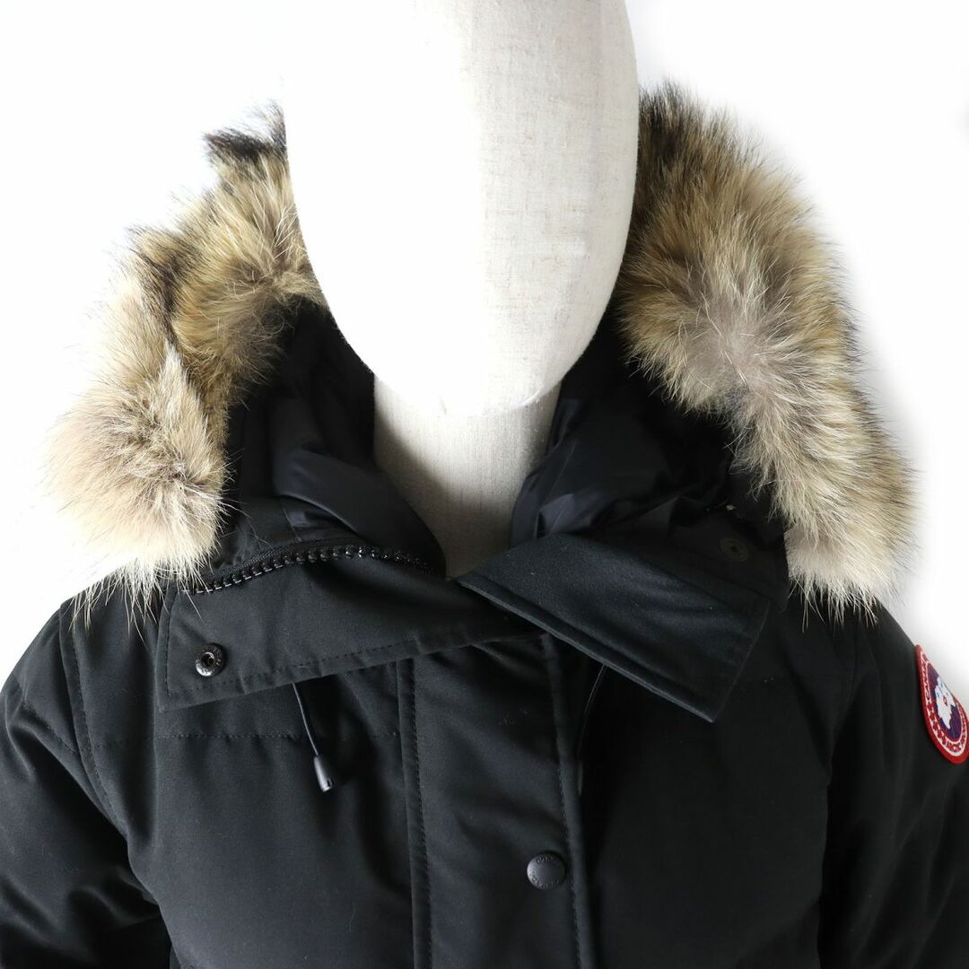 CANADA GOOSE(カナダグース)の良品△正規品 カナダグース 3802LA SHELBURNE PARKA シェルバーン パーカー ロゴワッペン・ファー・フード付 ZIP UP ダウンコート 黒 M/M レディースのジャケット/アウター(ダウンコート)の商品写真