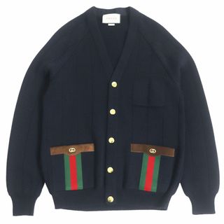 Gucci - 美品□19AW GUCCI/グッチ 523048 GGジャガード ボーダー ロゴ Gucci - 美品□19AW GUCCI/グッチ 523048 GGジャガード ボーダー ロゴ