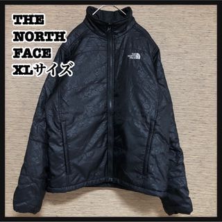 ザノースフェイス(THE NORTH FACE)の【ノースフェイス】中綿インナーダウンジャケット　総柄　ブラック　花柄　刺繍25ｋ(その他)