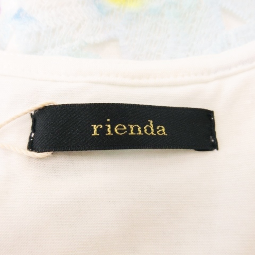 rienda(リエンダ)のリエンダ ワンピース 総レース ミニ ノースリーブ グラデーション M 青 レディースのワンピース(ミニワンピース)の商品写真