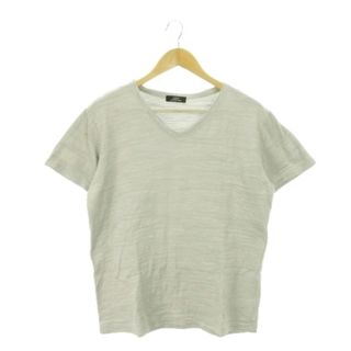 ゴーサンゴーイチプールオム(5351 POUR LES HOMMES)の5351プールオム Tシャツ カットソー Vネック 半袖 模様編み 48 グレー(Tシャツ/カットソー(半袖/袖なし))