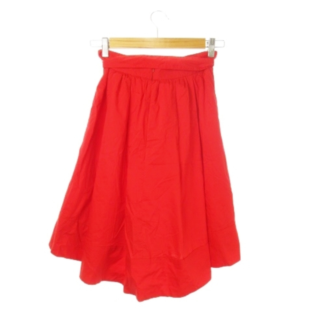 31 Sons de mode(トランテアンソンドゥモード)のトランテアン ソン ドゥ モード スカート フレア ひざ丈 リボン 38 赤 レディースのスカート(ひざ丈スカート)の商品写真