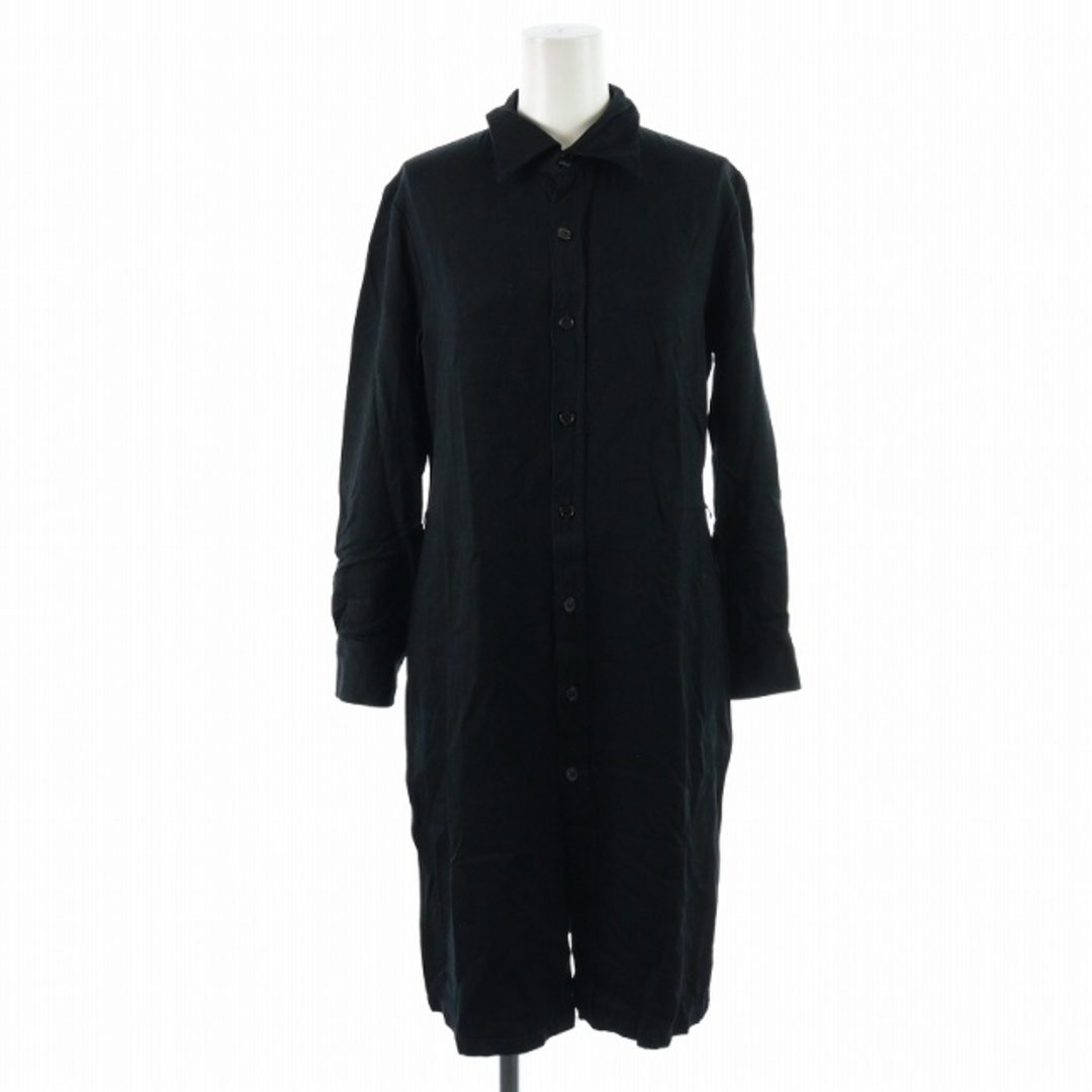 A.P.C(アーペーセー)のアーペーセー A.P.C. ロングシャツ チュニック 長袖 38 M 黒 レディースのトップス(シャツ/ブラウス(長袖/七分))の商品写真