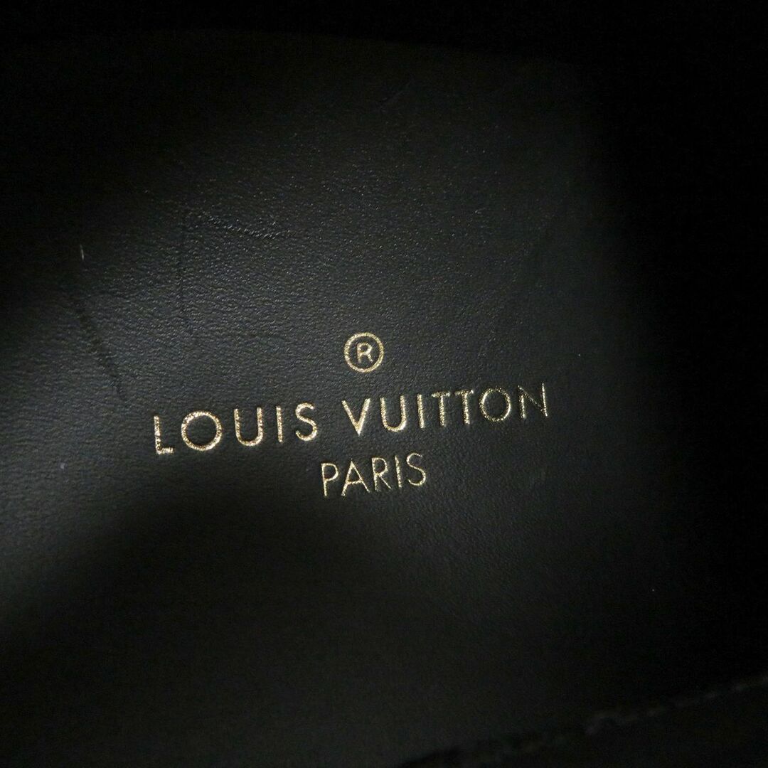 LOUIS VUITTON(ルイヴィトン)の極美品□ルイヴィトン ハーレムライン モノグラム スウェードレザー キャンバス ジップ レースアップ ハイカットスニーカー 紺 6 1/2 伊製 メンズの靴/シューズ(スニーカー)の商品写真