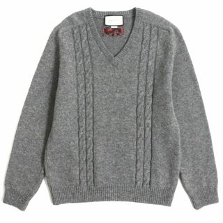 Gucci - 本物 グッチ GGモノグラム ハイネック セーター L カシミア