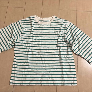 ボーダーTシャツ　Mサイズ　七分袖(Tシャツ(長袖/七分))
