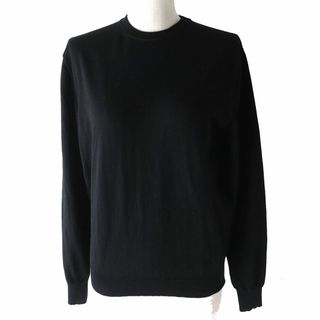 バレンシアガ(Balenciaga)の美品△正規品 BALENCIAGA バレンシアガ 2019年 583093 バックロゴ ウール100% ニットトップス／セーター ブラック S レディース イタリア製(ニット/セーター)