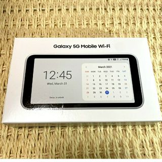 ギャラクシー(Galaxy)の美品 Galaxy 5G Mobile Wi-Fi SCR01 ホワ…(その他)