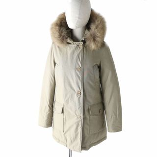 ウールリッチ(WOOLRICH)の美品★正規品 WOOLRICH ウールリッチ 1502250 ARCTIC PARKA 60/40 アークティックパーカ ファー・フード付 ダウンコート ベージュ XXS(ダウンコート)