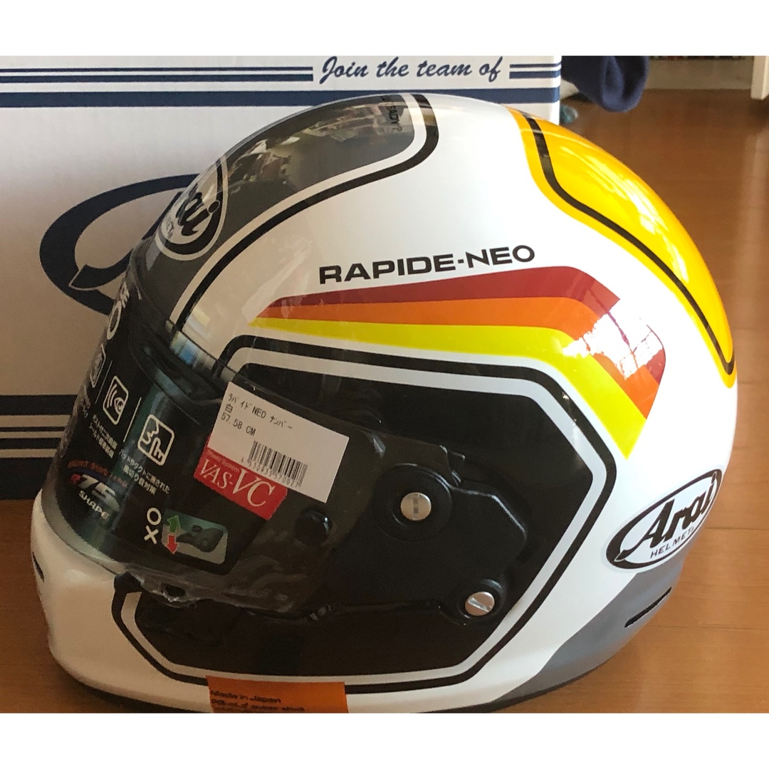 Arai(アライ)の中古まあまあ美品　アライ  ラパイドネオ　ナンバー　M 57-58 自動車/バイクのバイク(ヘルメット/シールド)の商品写真