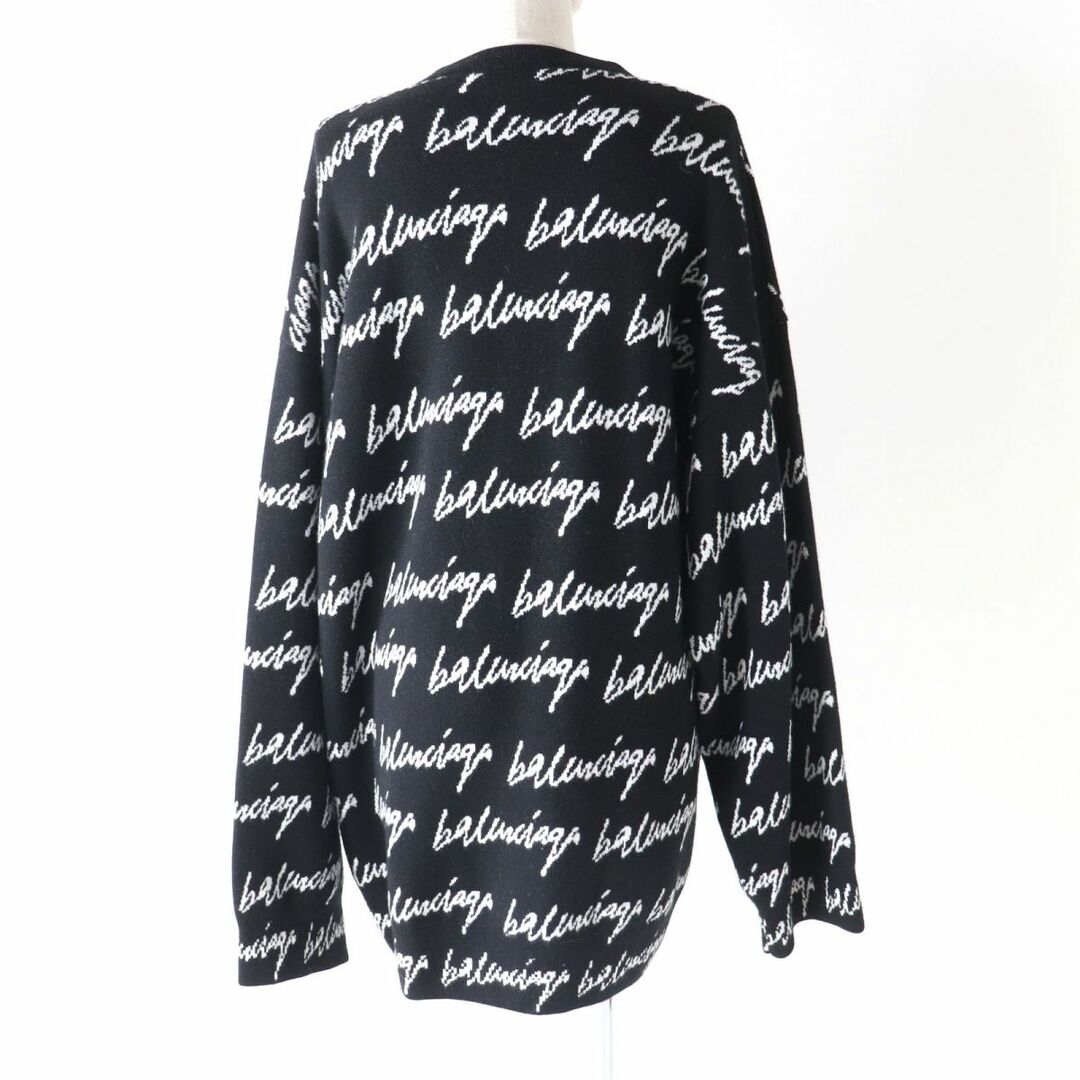 BALENCIAGA バレンシアガ ジャガードロゴ ニット セーター グレー