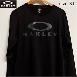 オークリー(Oakley)の【複数割】オークリー　OAKLEY ロンT トレーニングシャツ　黒　XL(Tシャツ/カットソー(七分/長袖))