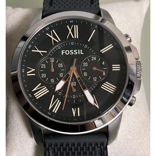 フォッシル(FOSSIL)の★稼動品★使用感小★FOSSIL★クロノ★黒文字盤★★QZ★メンズ腕時計★(腕時計(アナログ))