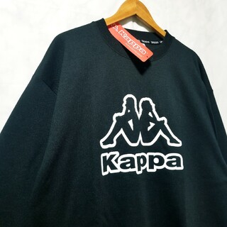 カッパ(Kappa)のKAPPA　かっぱ　新品　トレーナー　黒色　LLサイズ　カッパ(スウェット)
