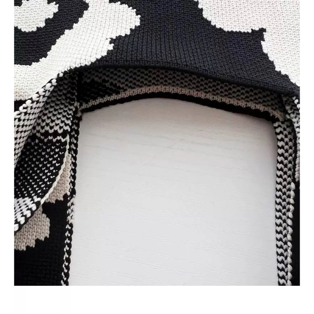 花 ポーチ 手持ちバッグ ランチバッグ 女性最新可愛い ハンドバッグ 韓国 編み レディースのバッグ(ハンドバッグ)の商品写真