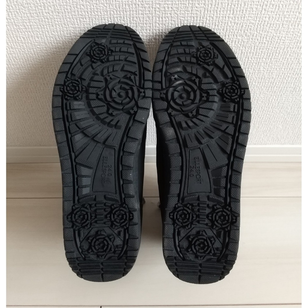 （660）ELLESPORT グレー ショートブーツ（24.0cm） レディースの靴/シューズ(ブーツ)の商品写真