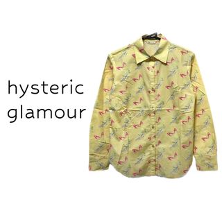 ヒステリックグラマー(HYSTERIC GLAMOUR)のヒステリックグラマー【美品】バタフライgirl 総柄 長袖 シャツ ブラウス(シャツ/ブラウス(長袖/七分))