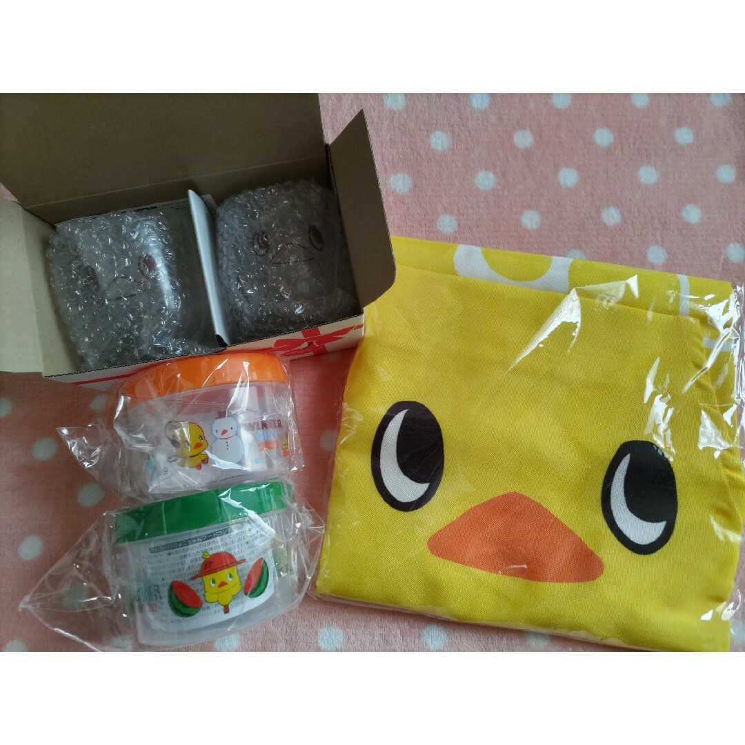 日清食品(ニッシンショクヒン)のひよこちゃん グッズ 3点セット エンタメ/ホビーのコレクション(ノベルティグッズ)の商品写真