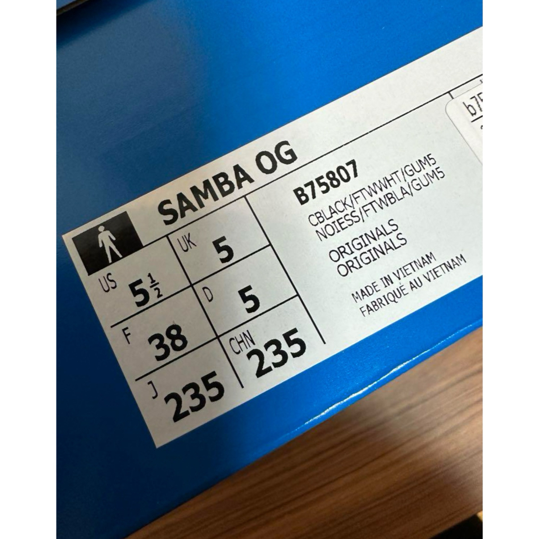 adidas(アディダス)のadidas samba OG アディダス サンバ 23.5cm b75807① レディースの靴/シューズ(スニーカー)の商品写真