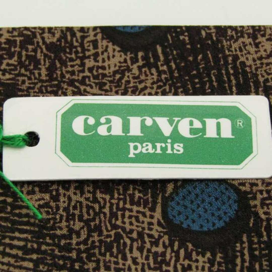 CARVEN(カルヴェン)のカルヴェン ブランド ネクタイ シルク ドット柄 ストライプ柄 未使用タグ付 メンズ ブラウン CARVEN メンズのファッション小物(ネクタイ)の商品写真