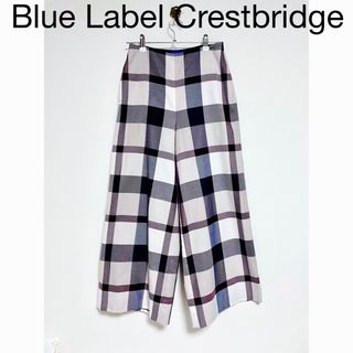 BLACK LABEL CRESTBRIDGE - ブルーレーベル　クレストブリッジ  人気のチェック柄　ワイドパンツ