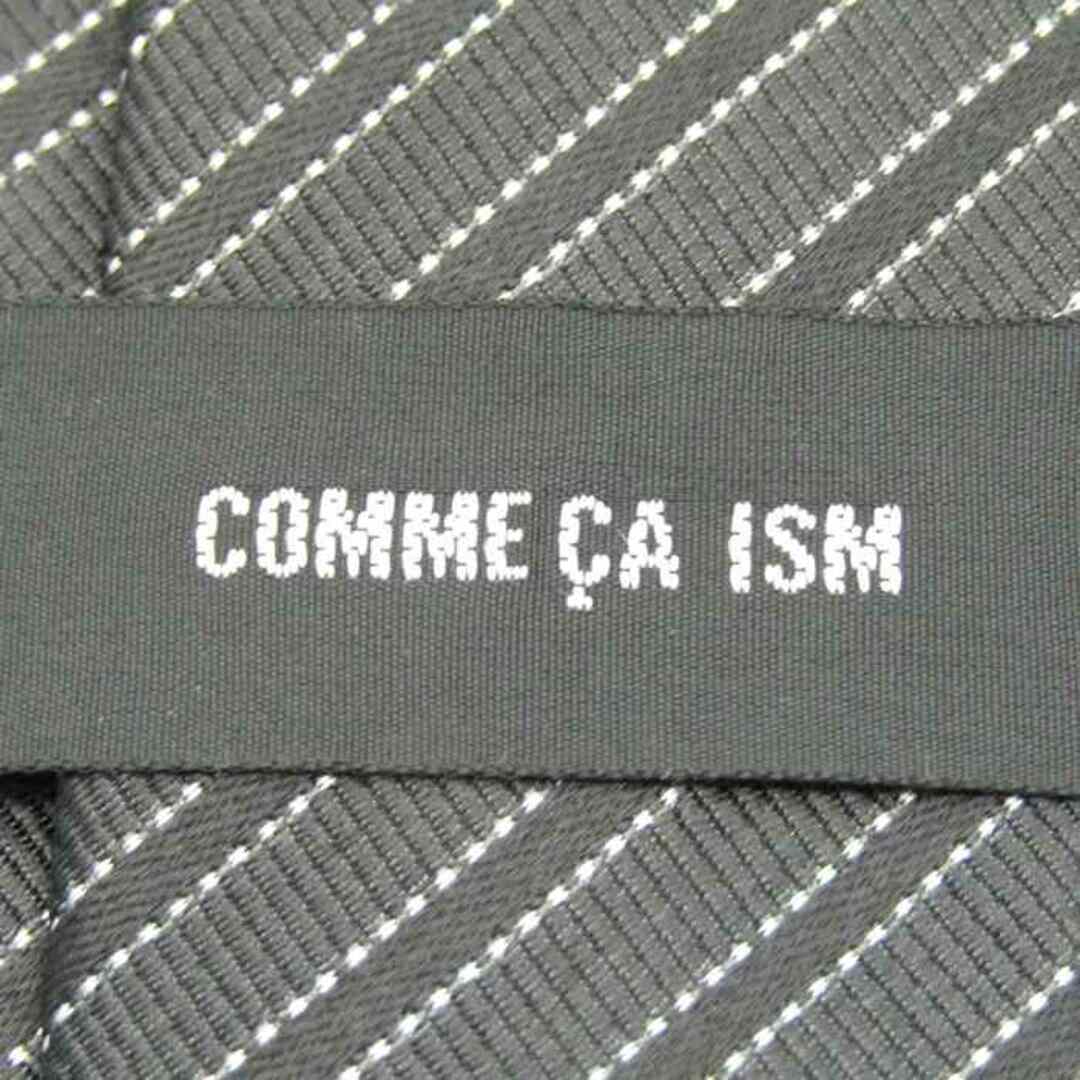 COMME CA ISM(コムサイズム)のコムサイズム ブランド ネクタイ シルク ストライプ柄 メンズ ブラック COMME CA ISM メンズのファッション小物(ネクタイ)の商品写真