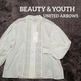 ビューティアンドユースユナイテッドアローズ(BEAUTY&YOUTH UNITED ARROWS)の新品　BEAUTY＆YOUTH　UNITED ARROWS　レースブラウス(シャツ/ブラウス(長袖/七分))