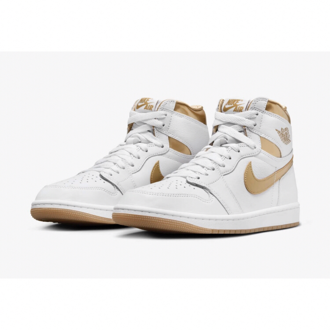 Jordan Brand（NIKE）(ジョーダン)の☆AIR JORDAN 1 HIGH OG White and Gold☆ レディースの靴/シューズ(スニーカー)の商品写真