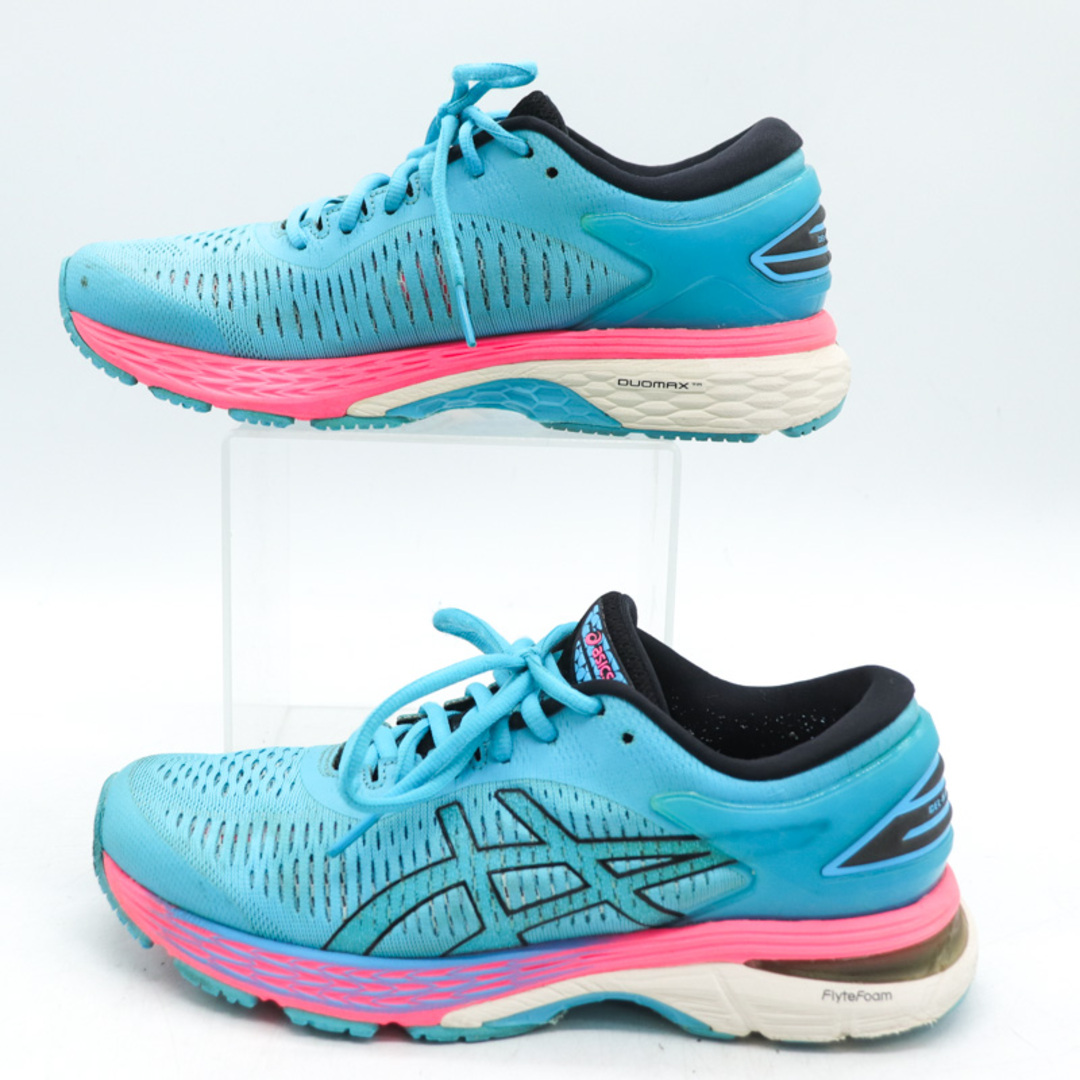 asics(アシックス)のアシックス ランニングシューズ ゲル カヤノ25 1012A026 スニーカー 靴 レディース 24cmサイズ ブルー asics レディースの靴/シューズ(スニーカー)の商品写真