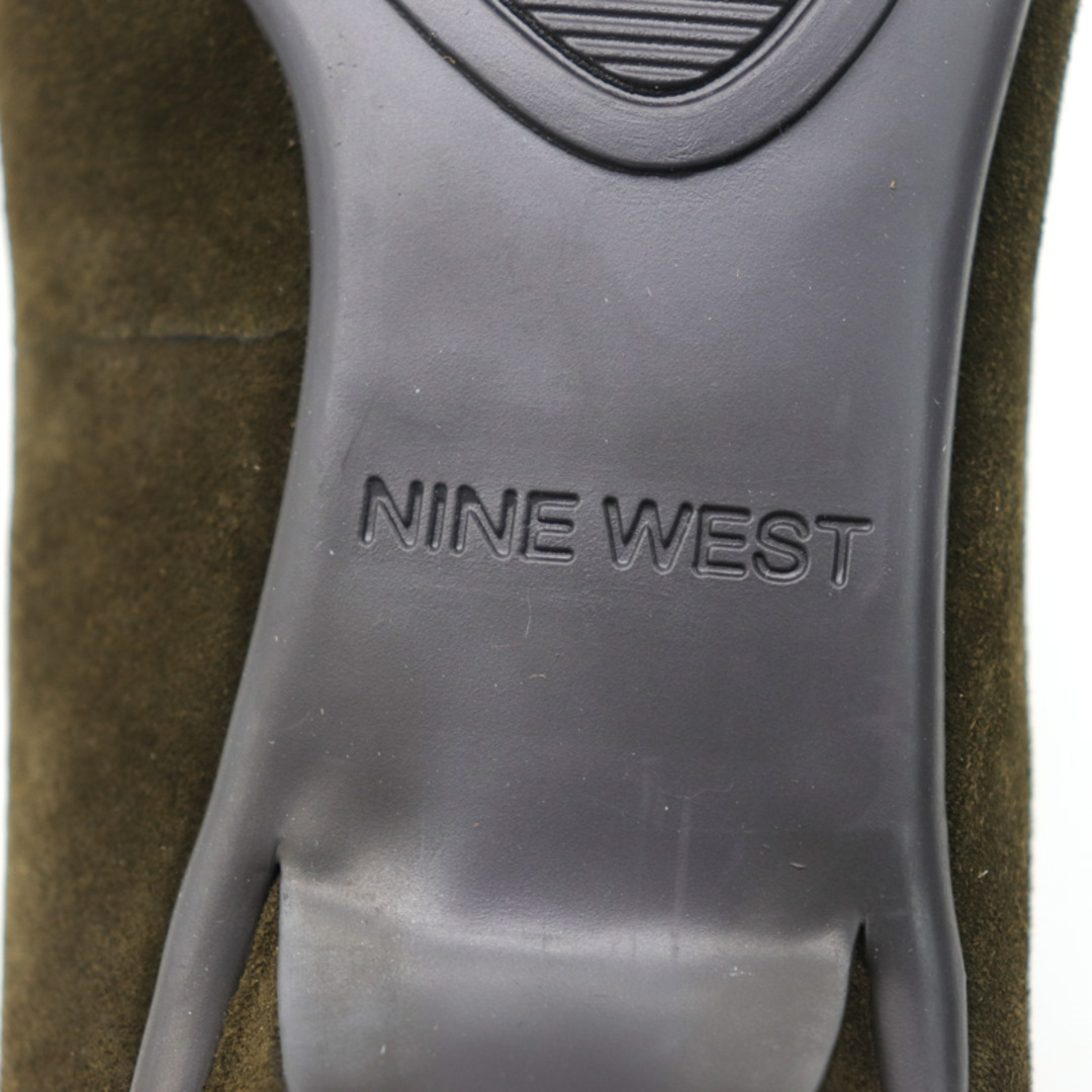 NINE WEST(ナインウエスト)のナインウエスト パンプス 未使用 スエード フリンジ スタッズ シューズ 靴 レディース Mサイズ カーキ NINE WEST レディースの靴/シューズ(ハイヒール/パンプス)の商品写真
