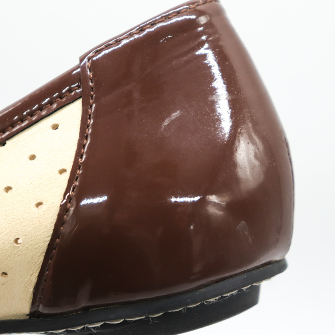 バークレー パンプス ビット付き ラウンドトゥ パンチング フラットシューズ ブランド 靴 レディース 23cmサイズ ベージュ BARCLAY レディースの靴/シューズ(ハイヒール/パンプス)の商品写真