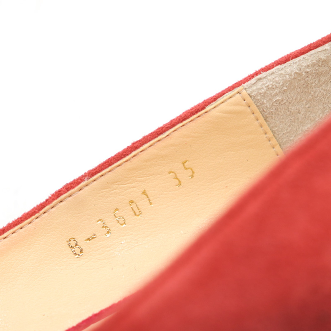 BENETTON(ベネトン)のベネトン パンプス 未使用 スエード バイカラー 日本製 ブランド シューズ 靴 レディース 35サイズ レッド BENETTON レディースの靴/シューズ(ハイヒール/パンプス)の商品写真