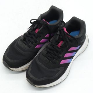 アディダス(adidas)のアディダス ランニングシューズ デュラモ 10 ワイドW GW4129 スニーカー 靴 レディース 24cmサイズ ブラック adidas(スニーカー)