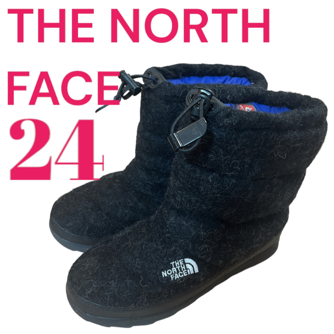 THE NORTH FACE(ザノースフェイス)のザノースフェイス ヌプシ　ブーティー　ブラック　24cm ウール レディースの靴/シューズ(ブーツ)の商品写真