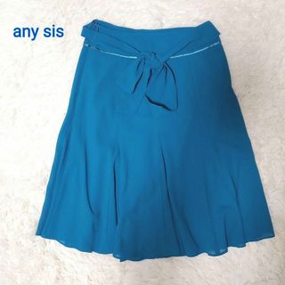 エニィスィス(anySiS)のエニスィス any sis エニシス フレアスカート S ブルー(ひざ丈スカート)