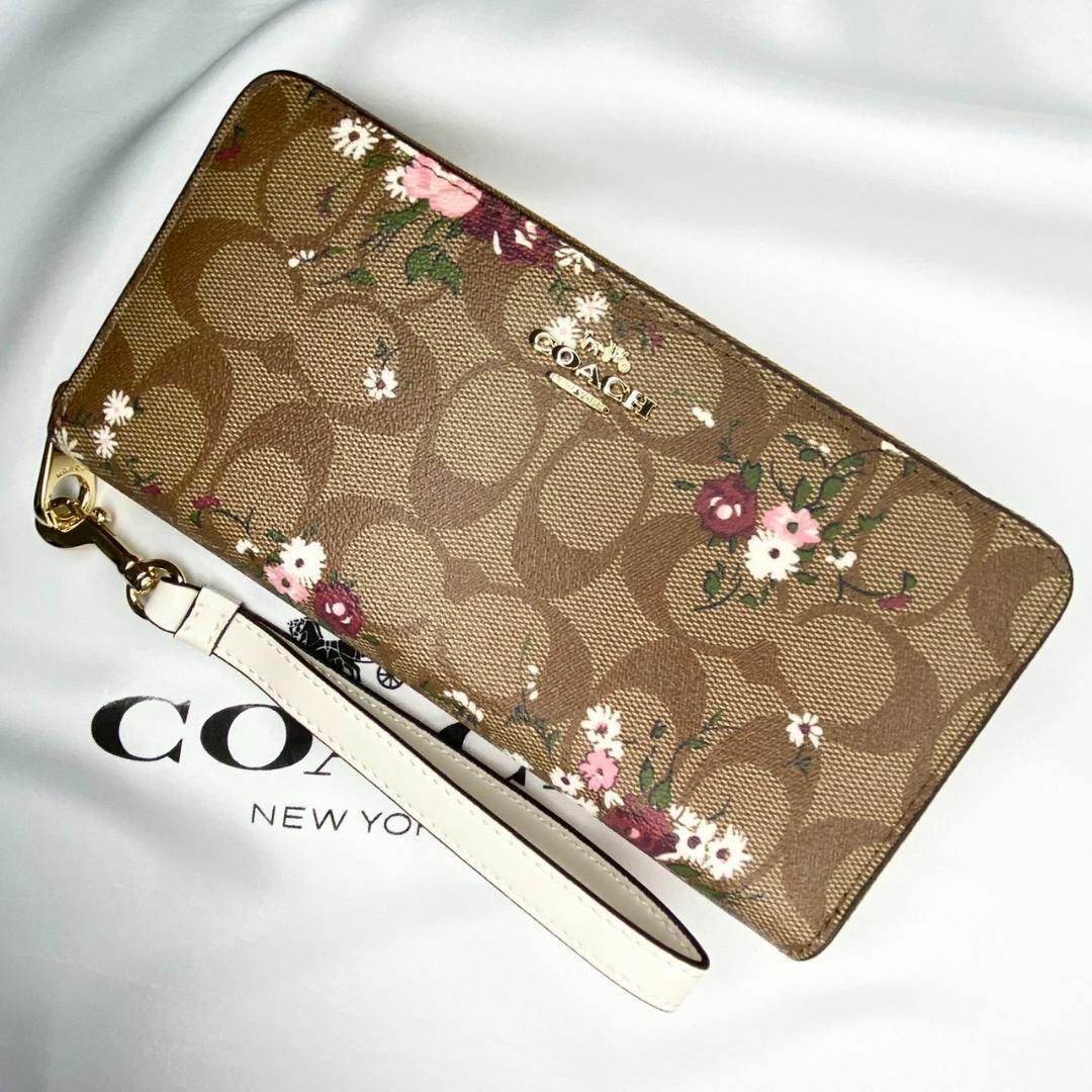 COACH(コーチ)の【新品未使用】✨COACH　コーチ　長財布　花柄　ワイルドフラワー レディースのファッション小物(財布)の商品写真