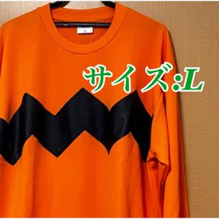 ドラエモン(ドラえもん)の【新品タグ付き】 ドラえもん　ジャイアン　トレーナー　L 長袖　オレンジ(Tシャツ/カットソー(七分/長袖))