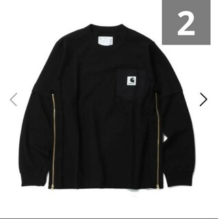サカイ(sacai)のSacai Carhartt WIP L/S T-Shirt BLACK 2(Tシャツ/カットソー(七分/長袖))