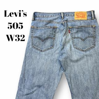 リーバイス(Levi's)のリーバイス505　デニムパンツ　ジーパン　ジーンズ　古着　W32　ライトブルー(デニム/ジーンズ)