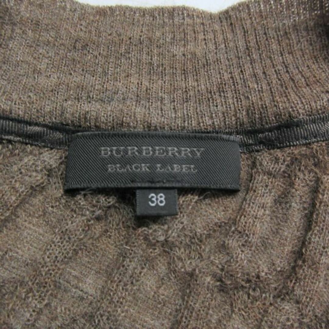 BURBERRY BLACK LABEL(バーバリーブラックレーベル)のバーバリーブラックレーベル ケーブル ニット セーター アルパカ 国内正規 38 レディースのトップス(ニット/セーター)の商品写真