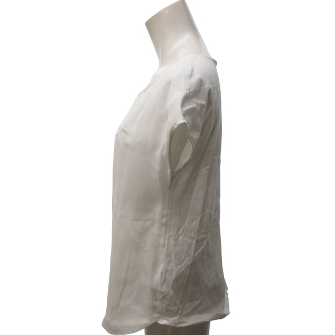 UNTITLED(アンタイトル)のアンタイトル 美品 近年 Tシャツ カットソー プリント 半袖 白 ホワイト 1 レディースのトップス(Tシャツ(半袖/袖なし))の商品写真