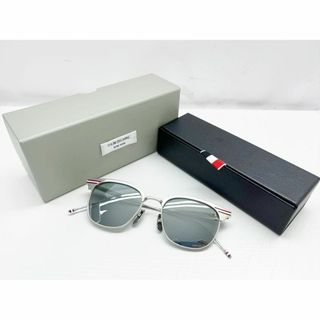 トムブラウン(THOM BROWNE)の使用感なし　美品　トムブラウン　シャイニーシルバーミラー　サングラス　51(サングラス/メガネ)